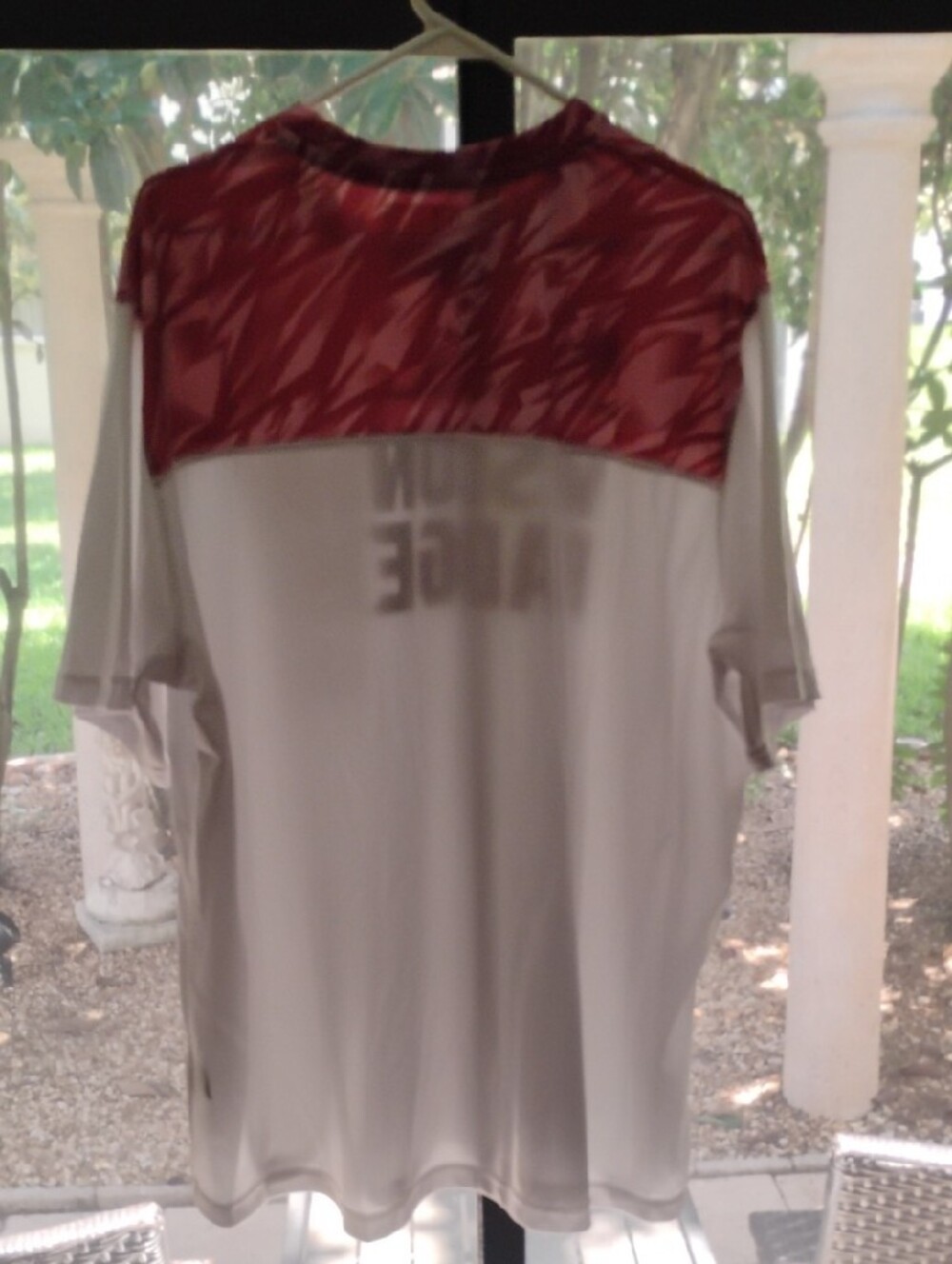 Adidas Aeroknit White and Red Wisconsin Badgers Men's T-Shirt - Picture 4 of 7